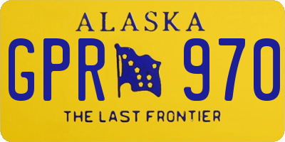 AK license plate GPR970