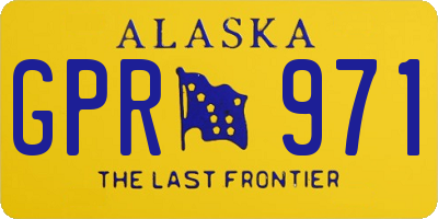 AK license plate GPR971