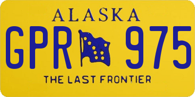 AK license plate GPR975