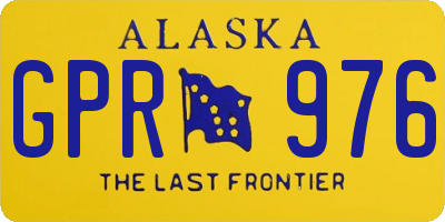 AK license plate GPR976