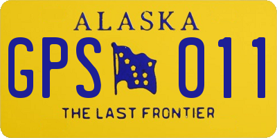 AK license plate GPS011