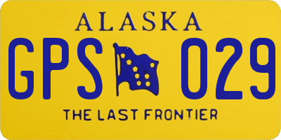 AK license plate GPS029