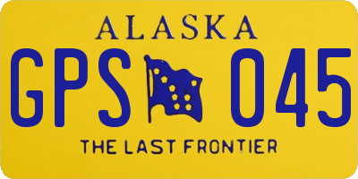 AK license plate GPS045