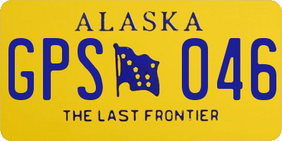 AK license plate GPS046