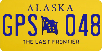 AK license plate GPS048