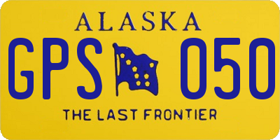 AK license plate GPS050