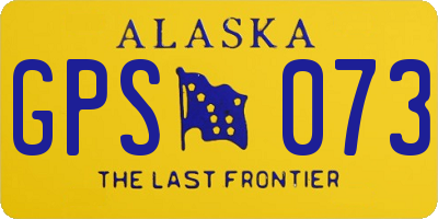 AK license plate GPS073
