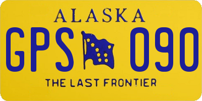 AK license plate GPS090