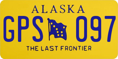AK license plate GPS097