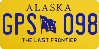 AK license plate GPS098