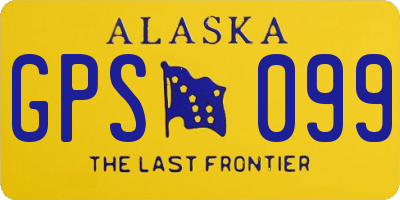AK license plate GPS099