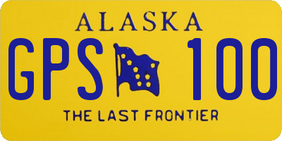 AK license plate GPS100