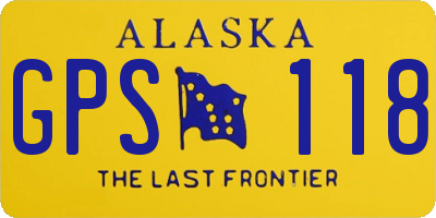 AK license plate GPS118