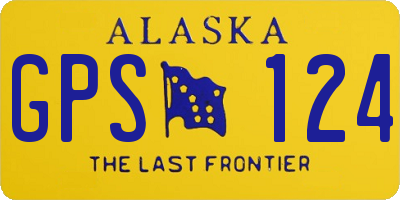 AK license plate GPS124
