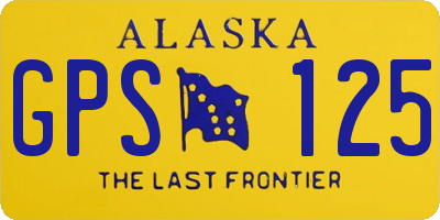 AK license plate GPS125