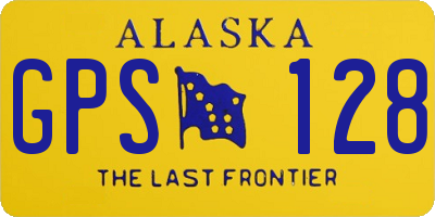 AK license plate GPS128