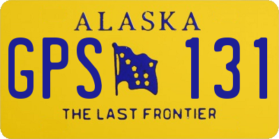 AK license plate GPS131