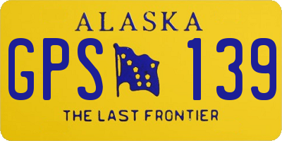 AK license plate GPS139