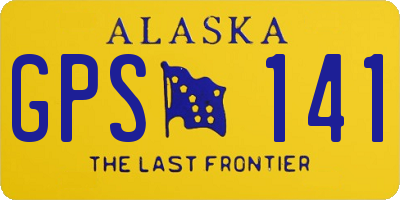 AK license plate GPS141