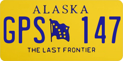 AK license plate GPS147