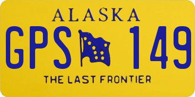 AK license plate GPS149
