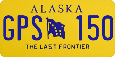 AK license plate GPS150