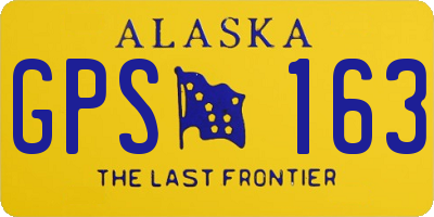 AK license plate GPS163