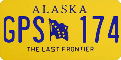 AK license plate GPS174