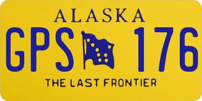 AK license plate GPS176