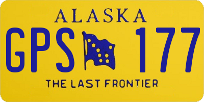 AK license plate GPS177
