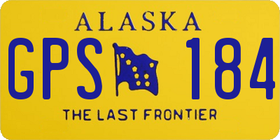 AK license plate GPS184