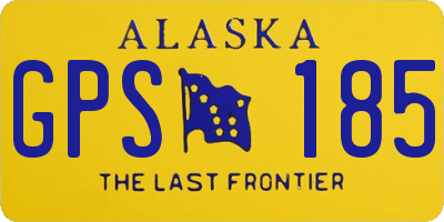 AK license plate GPS185