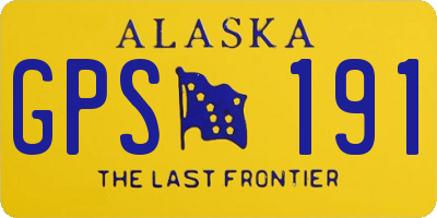 AK license plate GPS191