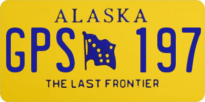 AK license plate GPS197