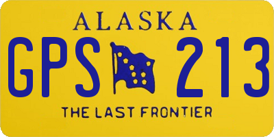 AK license plate GPS213