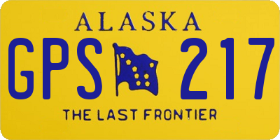AK license plate GPS217