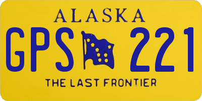 AK license plate GPS221