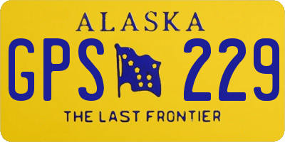 AK license plate GPS229