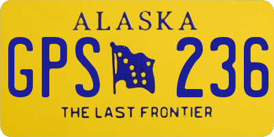 AK license plate GPS236