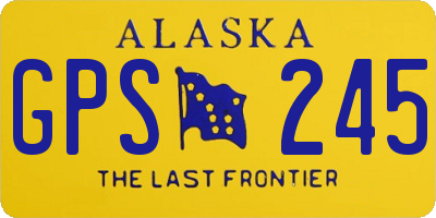 AK license plate GPS245
