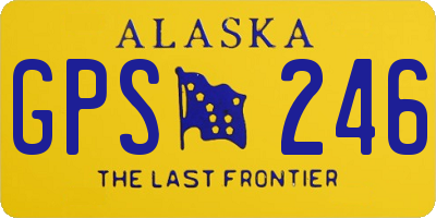 AK license plate GPS246