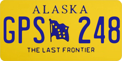 AK license plate GPS248