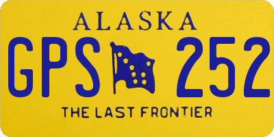 AK license plate GPS252