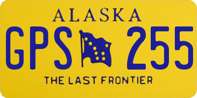 AK license plate GPS255