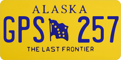 AK license plate GPS257