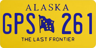 AK license plate GPS261