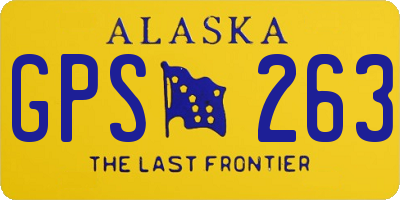 AK license plate GPS263