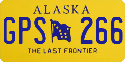 AK license plate GPS266