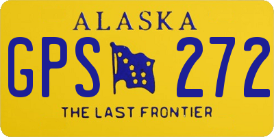 AK license plate GPS272
