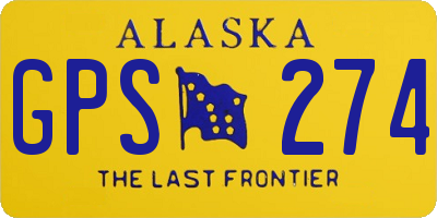 AK license plate GPS274